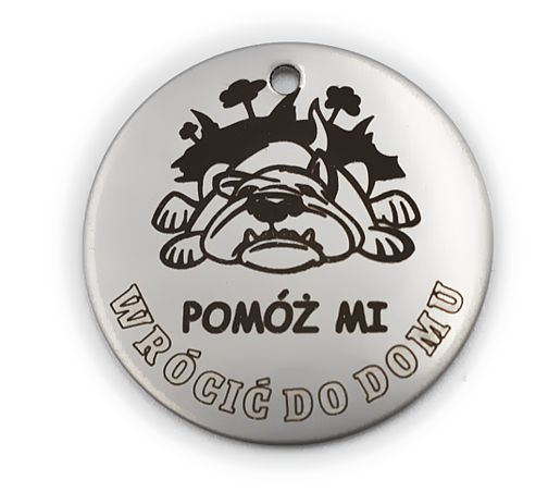 Identifikačný štítok psa - Nerezová oceľ