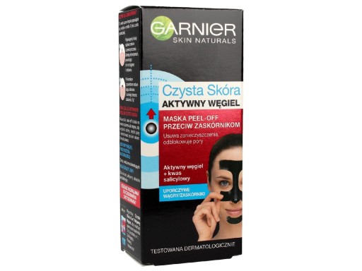 GARNIER Clean Skin Mask 3v1 s aktívnym uhlím 50ml