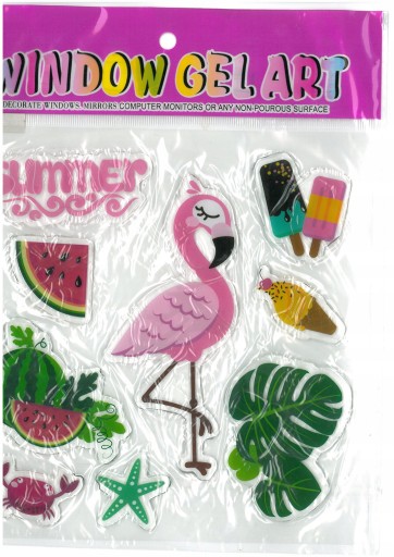 GÉLOVÉ NÁLEPY NA OKNO CHLADNIČKY, RÔZNE VZORY