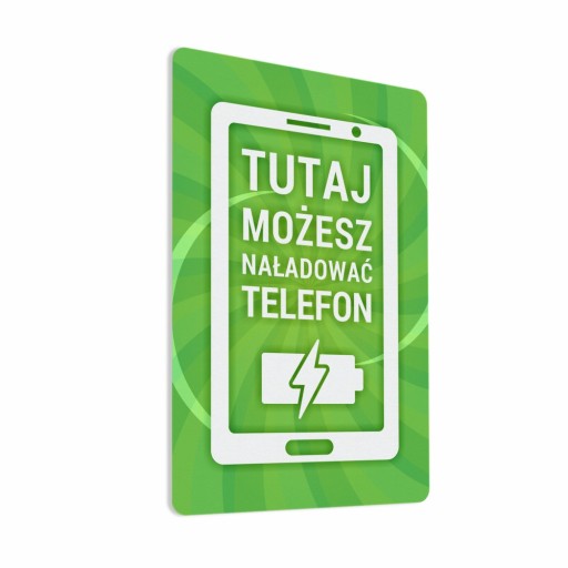 Nálepka - Tu si môžete nabíjať telefón 10x15