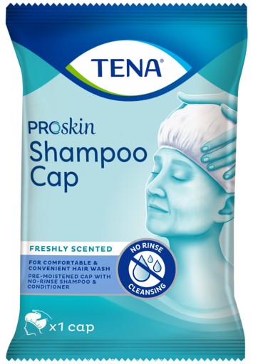 Čiapka na umývanie vlasov Tena Shampoo Cap 1 kus