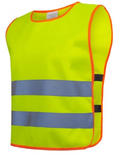 REFLEXNÁ VESTA PRE DETI, ŽLTÁ, veľkosť M