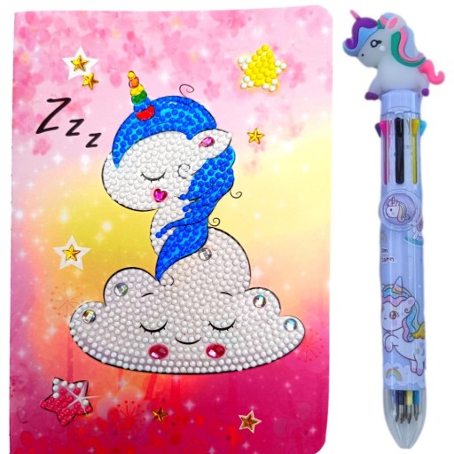 DIÁROVÝ ZÁPISNÍK VYŠÍVACÍ DIAMANTOVÝ BALLPOINT ZÁPISNÍK