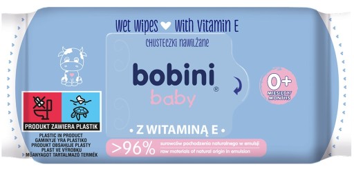 Bobini Baby vlhčené obrúsky vitamín E - A'60