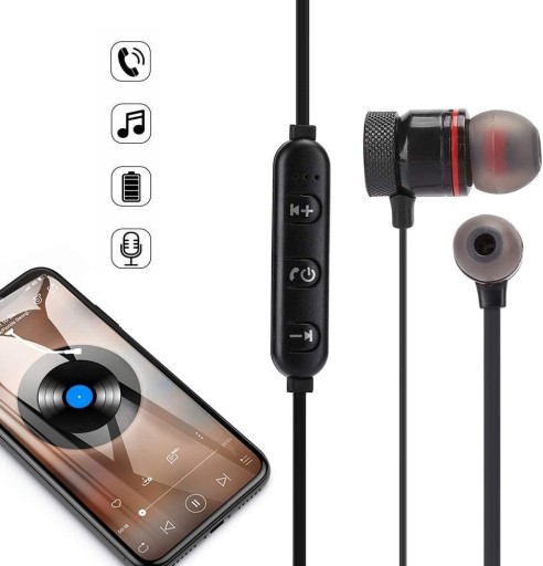 BEZDRÔTOVÉ ŠPORTOVÉ SLÚCHADLÁ DO UŠÍ BLUETOOTH