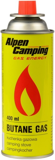 ALPEN CAMPING plynová kartuša 400ml horák variča
