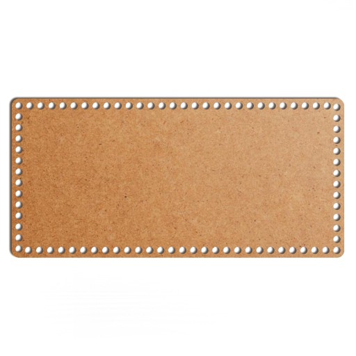 šedý základný košík dno 22x46cm HDF obdĺžnik