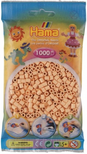 Korálky 1000 ks, svetlý lososový HAMA MIDI