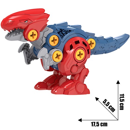KONŠTRUKČNÁ SADA PRE KRÚTACÍ BLOK SKRUTKOVAČ DINOSAUR HRAČKA 2x 5v1