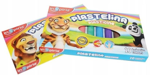 Plastelína 10 farieb INSPIRIA