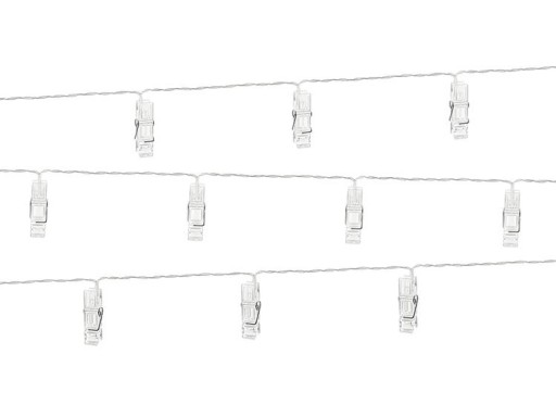 LED SVIEČKOVÉ LAMPY, ČIRÁ, 1,4M, 0,02W