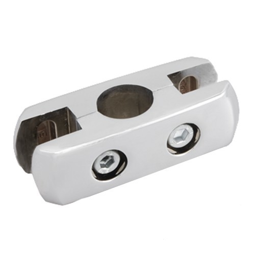 Dvojitý tanierový alebo sklenený konektor Fi 25mm Chrome