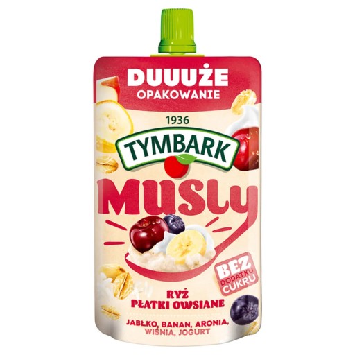 TYMBARK Mousse ryžová ovsená višňa 170g