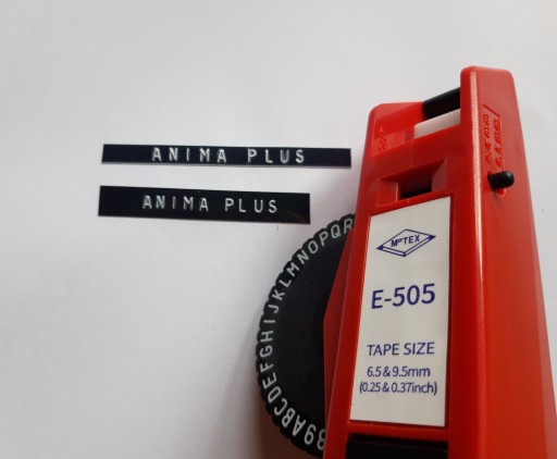 3D páska pre raziaci stroj MOTEX E-505, 6mm, čierna