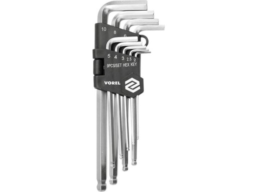 KĽÚČE IMUŠU 9KS 2-10MM 56477 VOREL