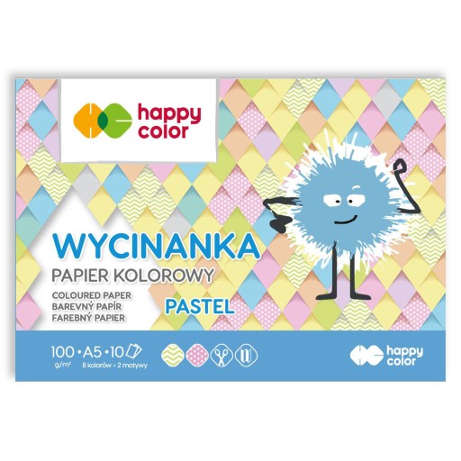 Pastelový farebný blok A5 10 listov HAPPY COLOR