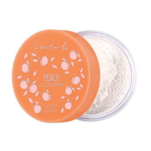 Lovely Peach Loose Powder - transparentný púder na tvár s jemnou textúrou
