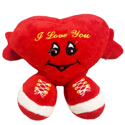 MASKOT PLYŠOVÉ SRDCE V TVARE SRDCA - IDEÁLNE NA VALENTÍNA