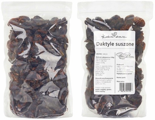 DATLE SUŠENÉ 1kg BEZ SEMIENKOV, PRÍRODNÉ, BEZ KONZERVANTOV | ZDRAVOTNÁ KUCHYŇA