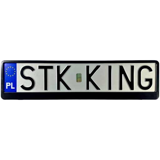 Rám ŠPZ na ČIERNE AUTO SO SCHVÁLENÍM PL DE EU