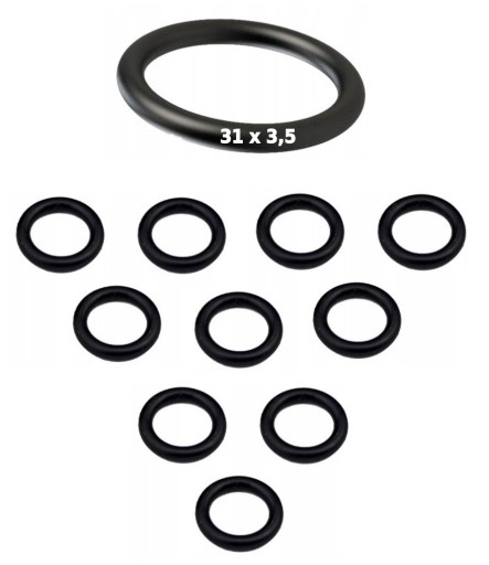 10 KS NITRILOVÉ TESNENIE ORING GUMA 31x3,5
