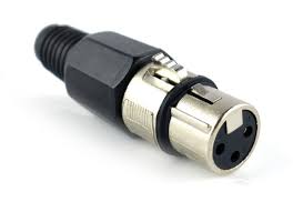 XLR 3P MIC KONEKTOR PRE ČIERNY KÁBEL