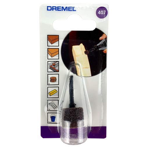 DREMEL stopka 407 13mm + 5 papierov 408 gr60 + 5 papierov 432 gr120