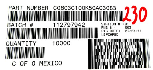 Keramické MLCC 10pf 50V DC 10% 20ks
