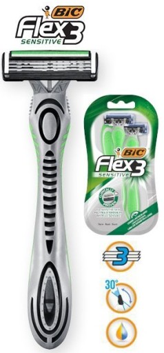 SHAVERS BIC 3 SENSITIVE FLEX SHARVER 3 ks. 3 ČEPELE