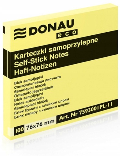 Samolepiaci blok 76 x 76 mm Samolepiaci blok na poznámky