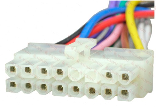 ALPINE KONEKTOR 7524 7524R 7525 7525R ISO 16PIN