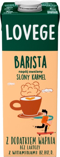 Sante Lovege ovsený baristický nápoj s príchuťou slaného karamelu 1l
