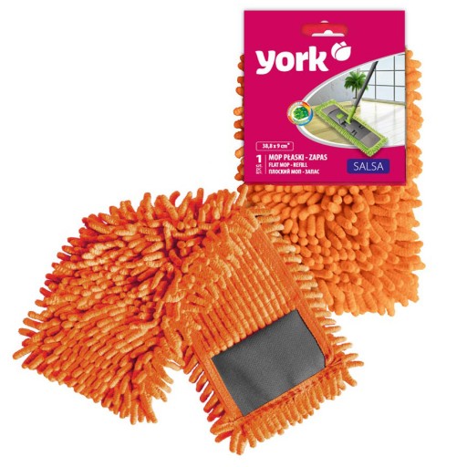 PLOCHÁ VLOŽKA MOPU, NÁHRADNÁ, POTAH Z MIKROVLÁKNA, ORANŽOVÁ