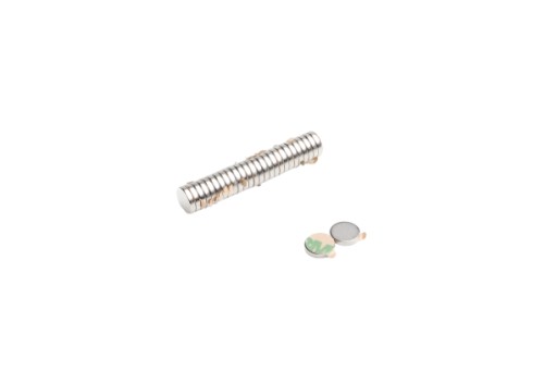 Neodymový magnet MW 10x2 N38 s lepidlom 3M 10 ks.