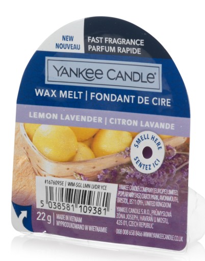 Vosk s vôňou Yankee Candle Lemon Lavender
