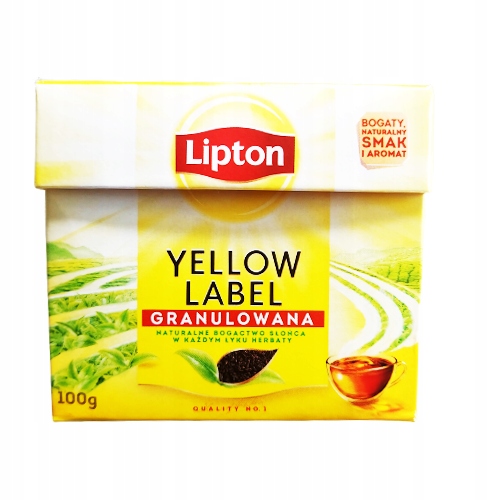 LIPTON YELLOW LABEL TEA GRANULATED 100g DÁTUM: 2025/05