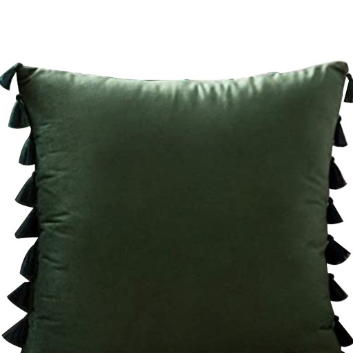 Ozdobná obliečka na vankúš 40x40 so strapcami, velúrové FARBY