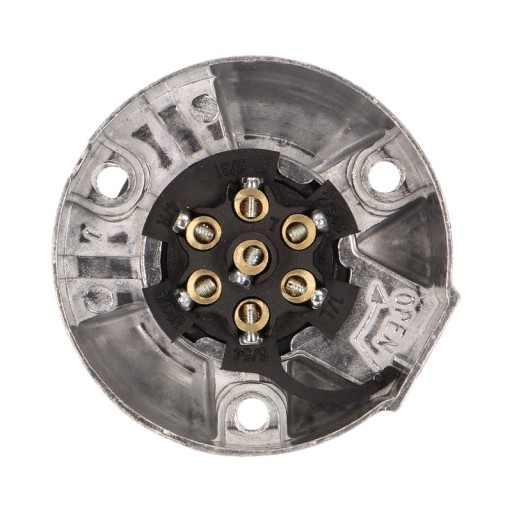 Plastová zásuvka na príves 13-pin, 12/24V Orno