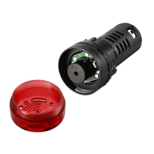 22mm LED indikátor s 12V DC bzučiakom