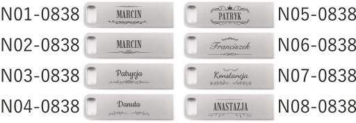 Mini RECTANGLE kovový prívesok 16 GB USB 2.0 + GRAVÍROVANIE MENA ZA DARČEK