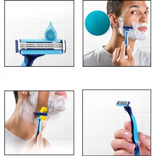 Gillette Jednorazový holiaci strojček Gillette Blue 3 (4 kusy)