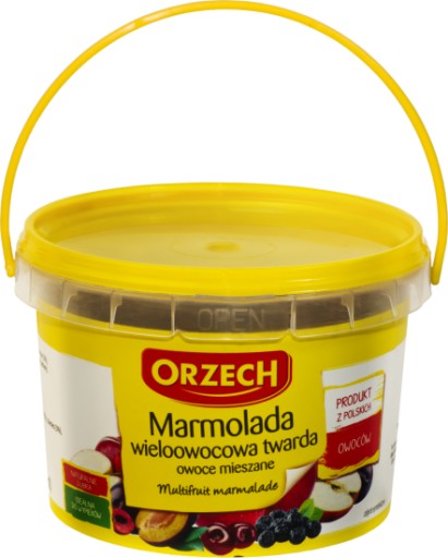 Orechová tvrdá viacovocná marmeláda 600g