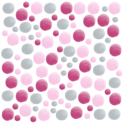 NÁLEPKY NA STENU DOTS 106 ks. KP 50x50cm