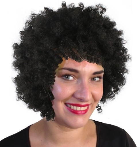 Čierna afro parochňa Klaun Klaun Savage Africa