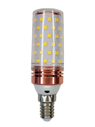 LED žiarovka E14 16WAT úzka sviečka silná TEPL