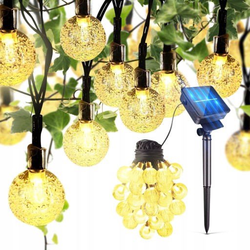 LIGHT GARLAND Solar Garden Záhradné svietidlá do záhrady 50 LED 5m