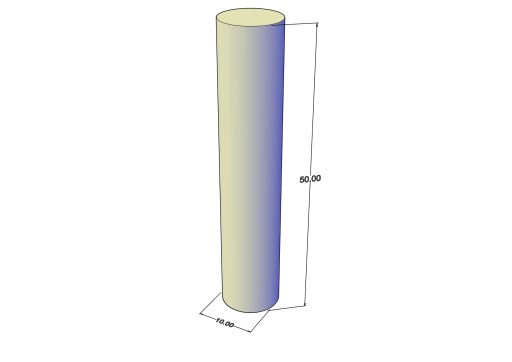 Cylindrický neodymový magnet MW 10x50 N38