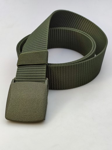 Nohavicový opasok, 4 cm, dĺžka 120 cm, olivová/khaki