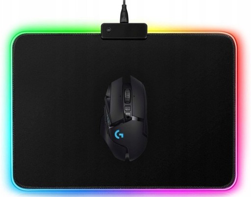 LED podsvietená podložka pod myš P1914 35x25 cm