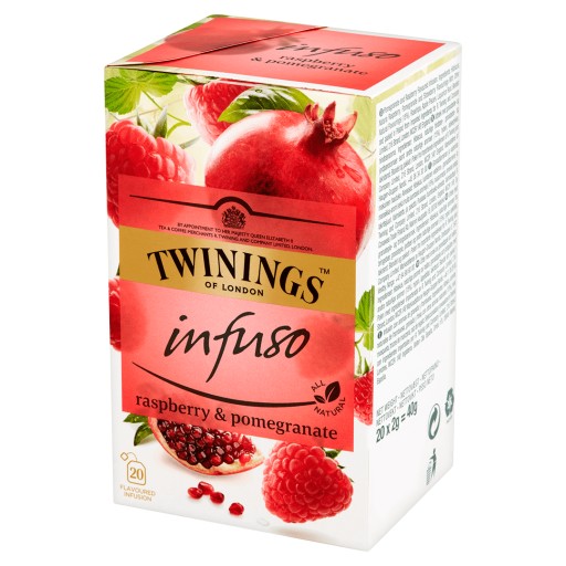 TWININGS Infuso Tea Malina Granátové jablko 20 vrecúšok